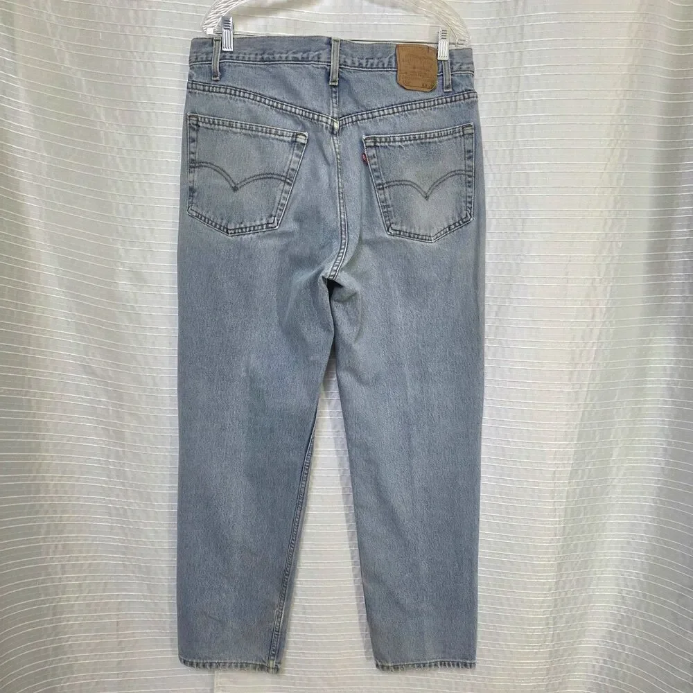 Levi's 550 Jeans Relaxed Fit Straight/Taper Distressed Men's 38X32 (act. 37X32)